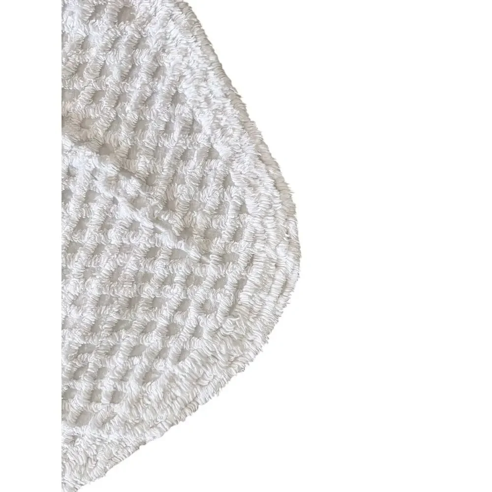 Vintage 100% Egyptian cotton chenille king size bedspread blanket cottagecore